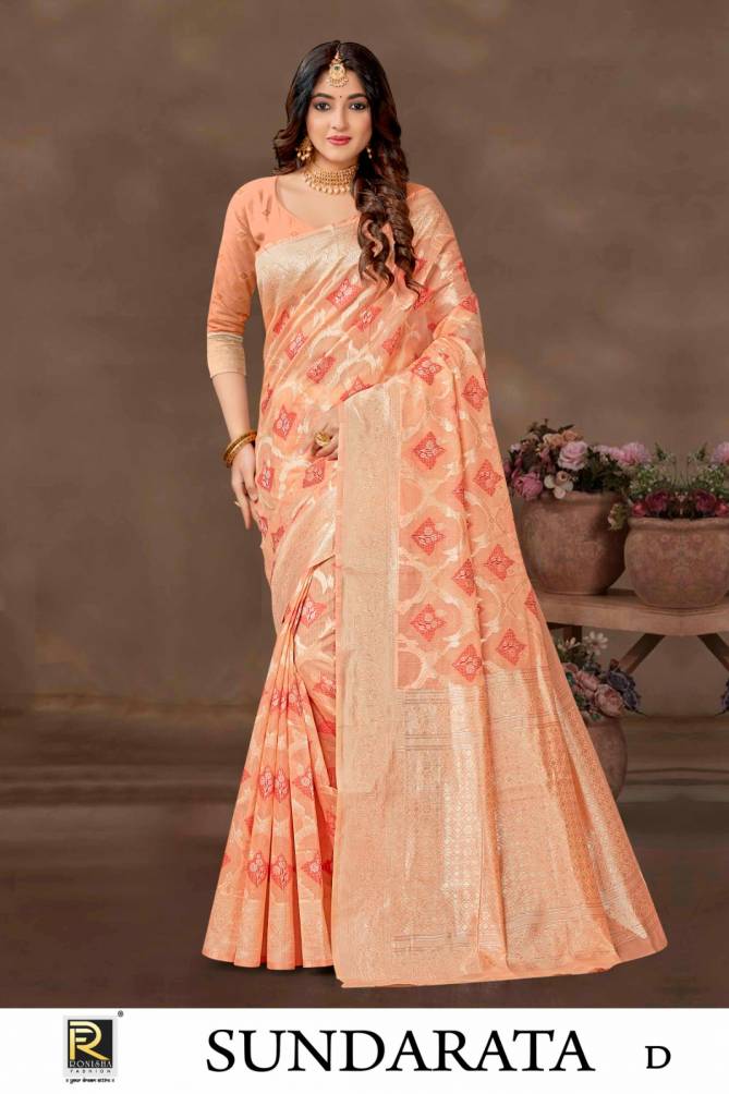 Sundarata By Ronisha Banarasi Silk Designer Sarees Wholesale Market In Surat With Price
